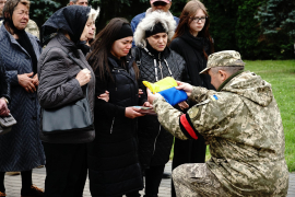 Із загиблим воїном, 51-річним солдатом Олексієм Кобцем попрощалися сьогодні в Ужгороді