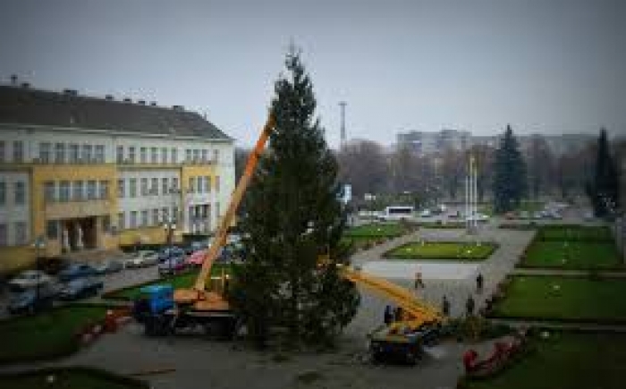 Ужгород посилено готується до свят - і ялинку прикрашають, і будинки ремонтують