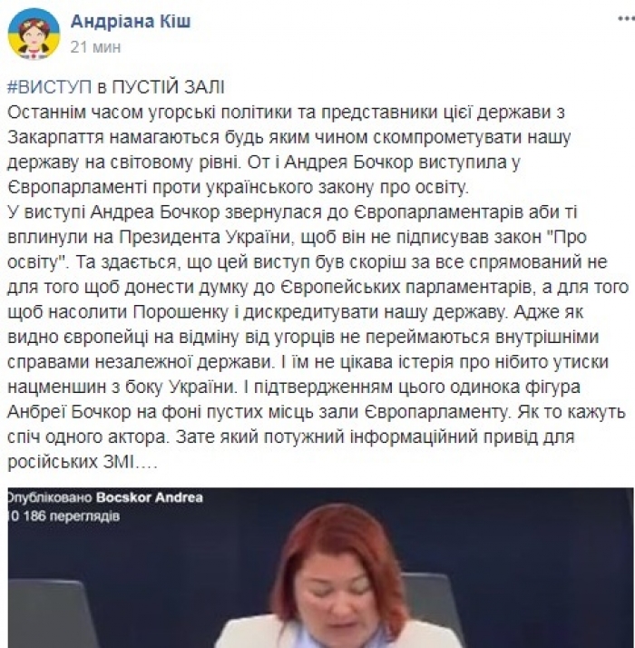 Європейцям, на противагу угорцям, не цікава істерія про нібито утиски нацменшин в Україні