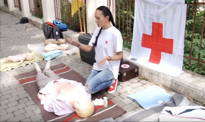 Ужгородські школярі показали, як потрібно діяти у критичній ситуації