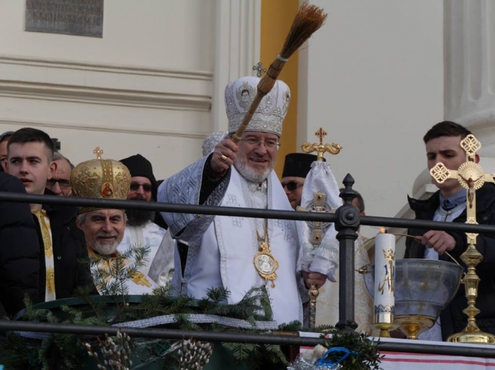 Біля головного греко-католицького храму Ужгорода відбулось урочисте освячення води