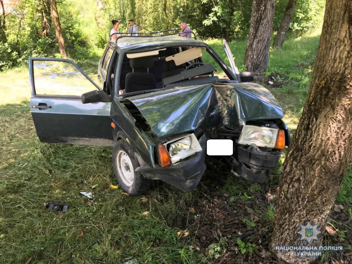 На Рахівщині внаслідок зіткнення автомобіля з деревом загинуло 10-місячне немовля