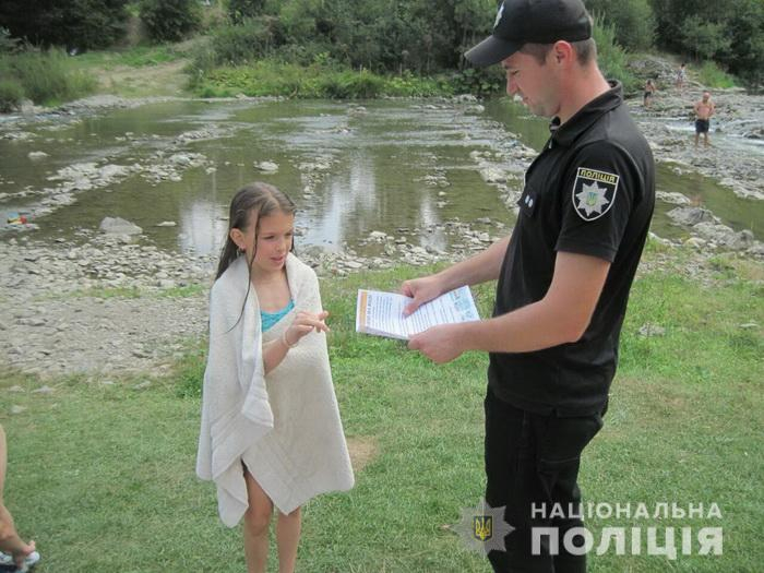 Поліцейські з рятувальниками відвідали з профілактичною метою водойми Міжгірщини