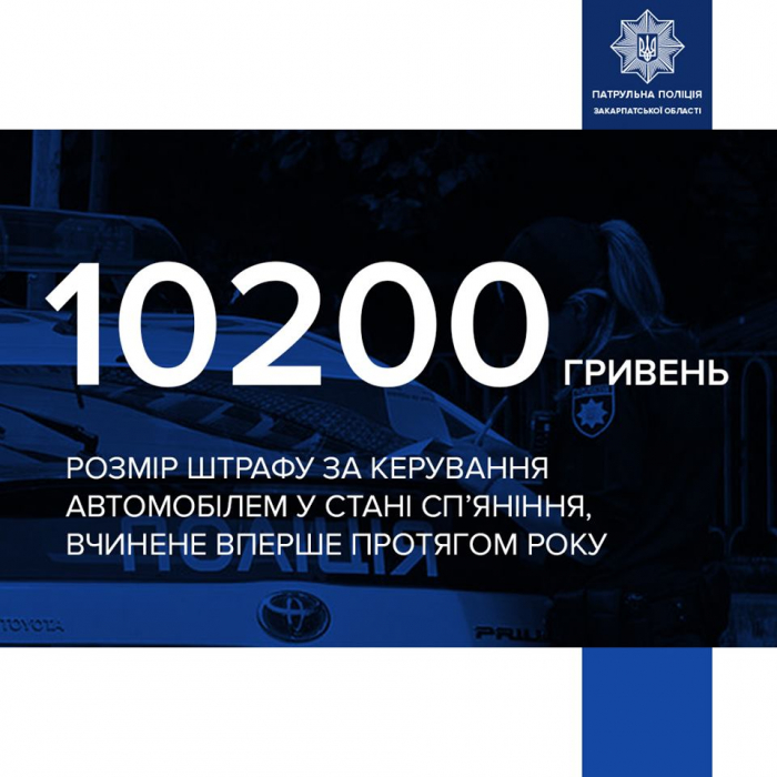 Закарпатська поліція нагадує водіям: Сіли нетверезим за кермо? Готуйтеся нести відповідальність!