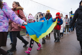 Береги річки Уж сьогодні, у День Соборності України, з’єднав «Живий ланцюг» 