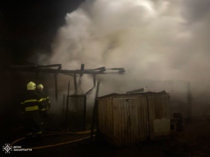 Вогнеборці з Міжгір'я ліквідували пожежу, яка охопила два обійстя